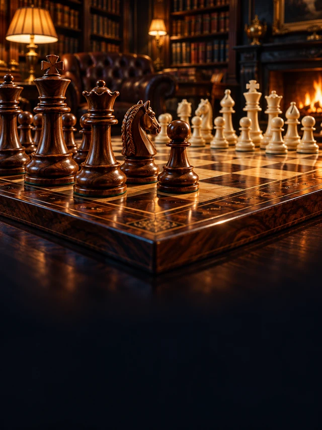 Chess · Promotional concepts, not screenshots of released games.